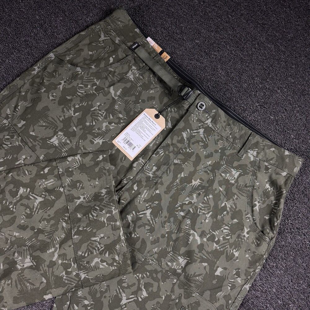 NWT Prana Zion Stretch Pants II Size 40 X 36 Evergreen Camo Relaxed Fit